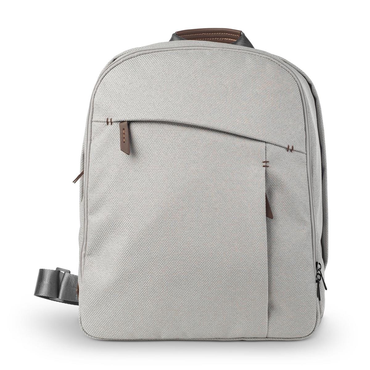 UPPAbaby Changing Backpack - Savannah (Pearl Gray Jacquard / Chestnut Leather) - 0919-DPB-WW-SAV
