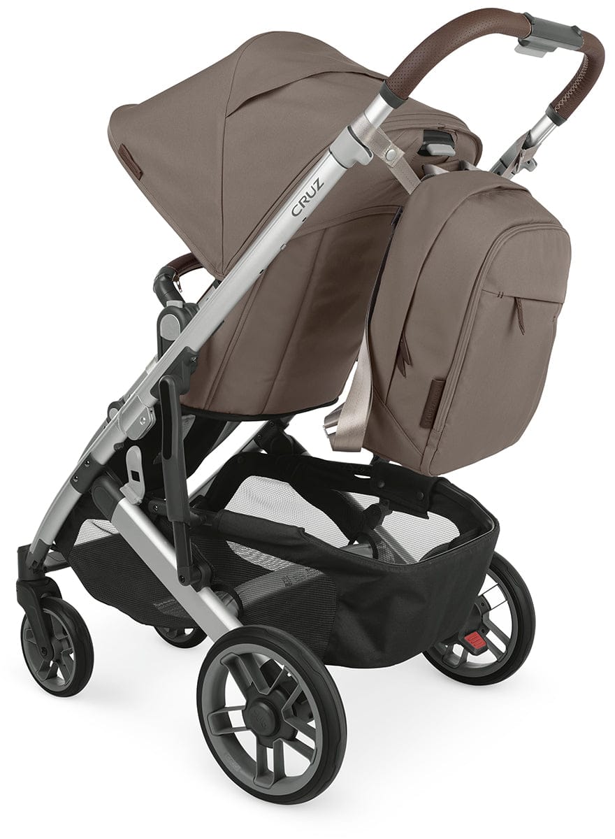 UPPAbaby Changing Backpack - Theo (Dark Taupe / Chestnut Leather) - 0919-DPB-WW-THO