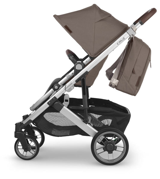 UPPAbaby Changing Backpack - Theo (Dark Taupe / Chestnut Leather) - 0919-DPB-WW-THO