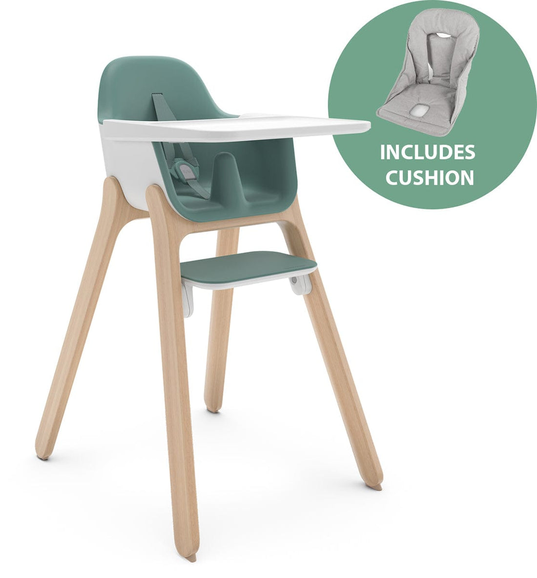 UPPAbaby Ciro High Chair + Cushion Bundle - Emrick / Grey - 1701-CIR-NA-EMR-0901-HCC-WW