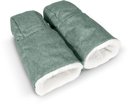 UPPAbaby Cozy Hand Muffs - Gwen / Emmett (Green Melange) - 0901-CHM-WW-GWN