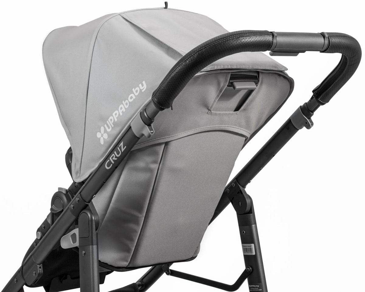 UPPAbaby Cruz Leather Handlebar Covers - Black - 0917-CLB-WW-BLK