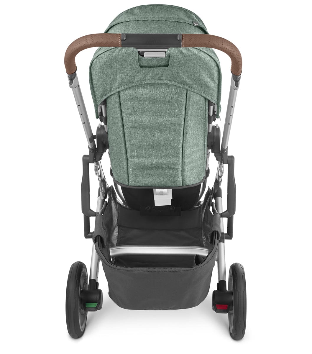 UPPAbaby Cruz V2 Stroller - Emmett (Green Melange/Silver/Saddle Leather)