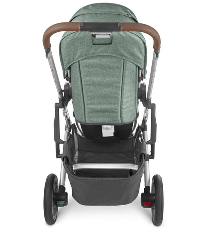 UPPAbaby Cruz V2 Stroller - Emmett (Green Melange/Silver/Saddle Leather)