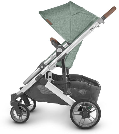 UPPAbaby Cruz V2 Stroller - Emmett (Green Melange/Silver/Saddle Leather)