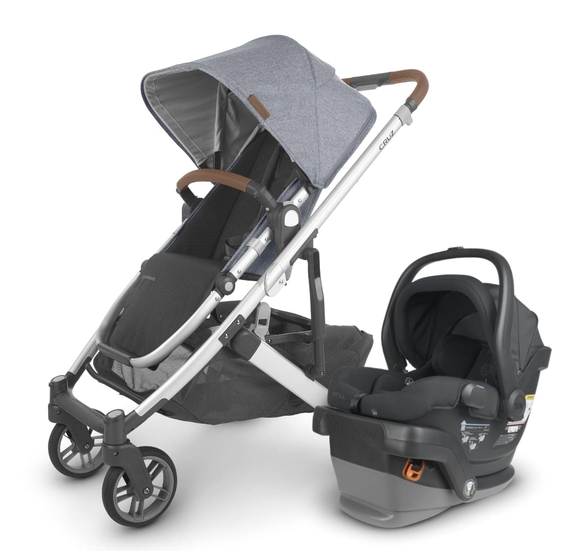 UPPAbaby CRUZ V2 + MESA V2 Travel System Bundle - Gregory / Jake - TRVL-MESAV2-0420-CRZ-NA-GRG