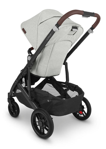 UPPAbaby CRUZ V2 Stroller - Anthony (White and Grey Chenille / Carbon / Chestnut Leather) - 0420-CRZ-NA-ATH