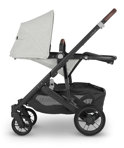 UPPAbaby CRUZ V2 Stroller - Anthony (White and Grey Chenille / Carbon / Chestnut Leather) - 0420-CRZ-NA-ATH