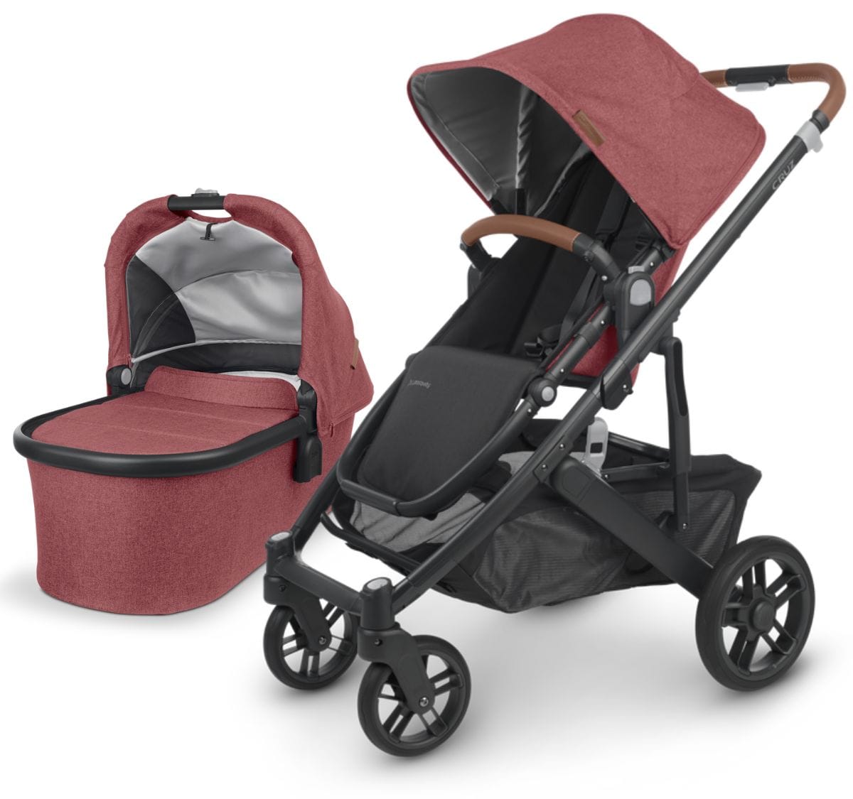 UPPAbaby CRUZ V2 Stroller + Bassinet Bundle - Lucy - BAS-0420-CRZ-NA-LCY