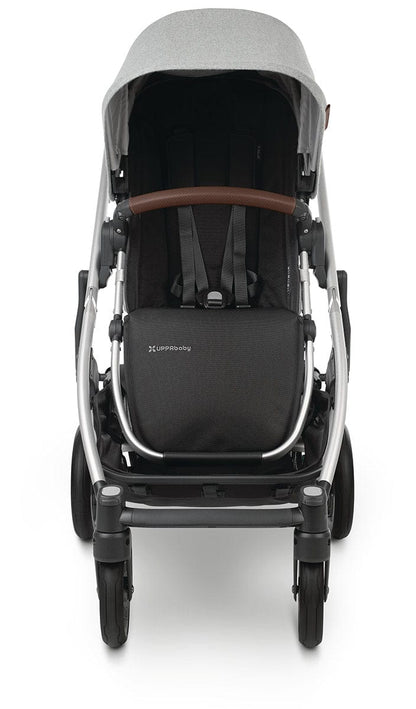 UPPAbaby Cruz V2 Stroller + Bassinet - Stella (Grey Brushed Melange / Silver / Chestnut Leather)