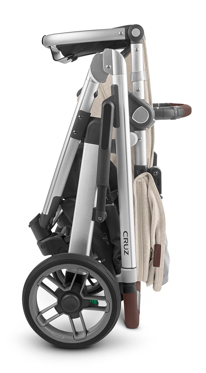 UPPAbaby Cruz V2 Stroller - Declan (Oat Melange/Silver/Chestnut Leather) - 0420-CRZ-NA-DCL