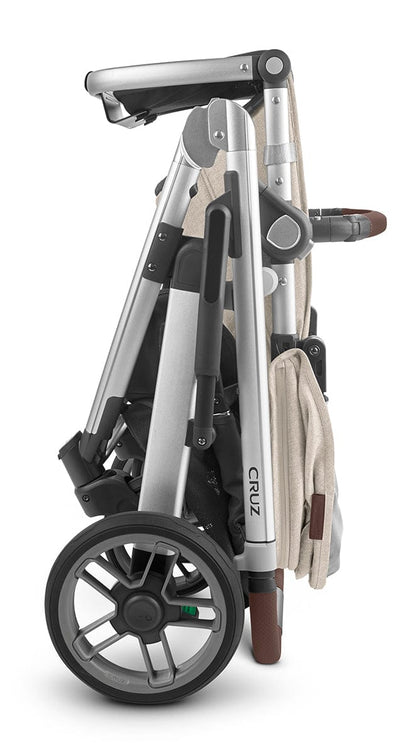 UPPAbaby Cruz V2 Stroller - Declan (Oat Melange/Silver/Chestnut Leather) - 0420-CRZ-NA-DCL
