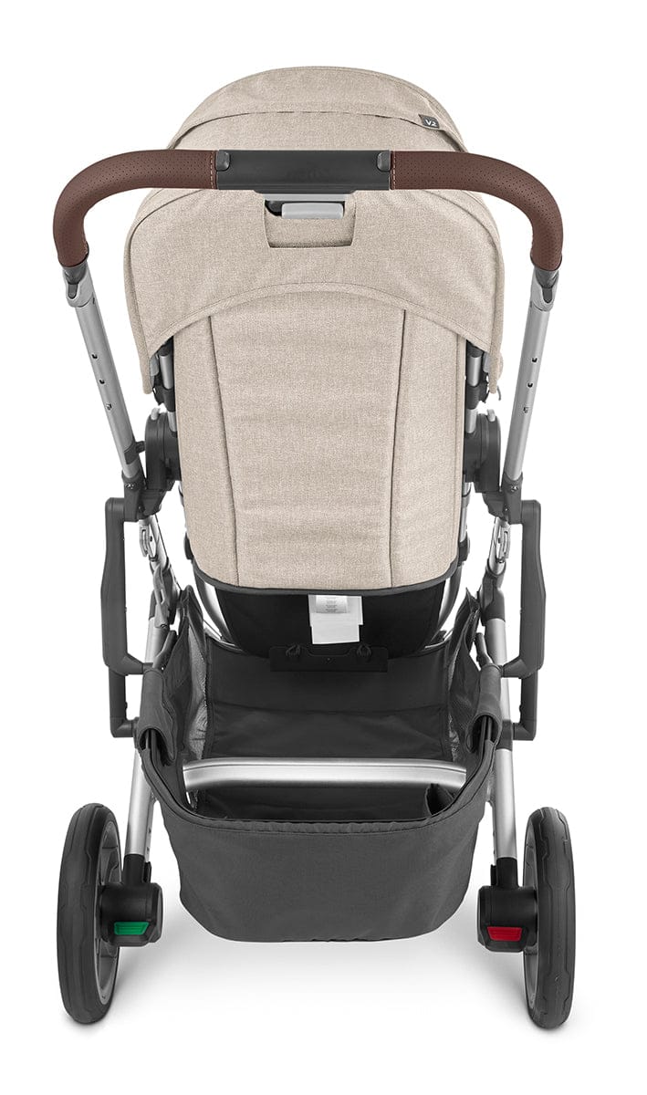 UPPAbaby Cruz V2 Stroller - Declan (Oat Melange/Silver/Chestnut Leather) - 0420-CRZ-NA-DCL