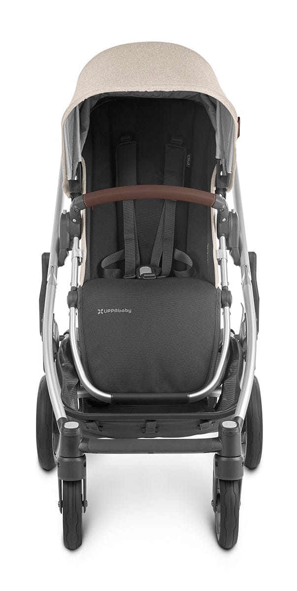 UPPAbaby Cruz V2 Stroller - Declan (Oat Melange/Silver/Chestnut Leather) - 0420-CRZ-NA-DCL