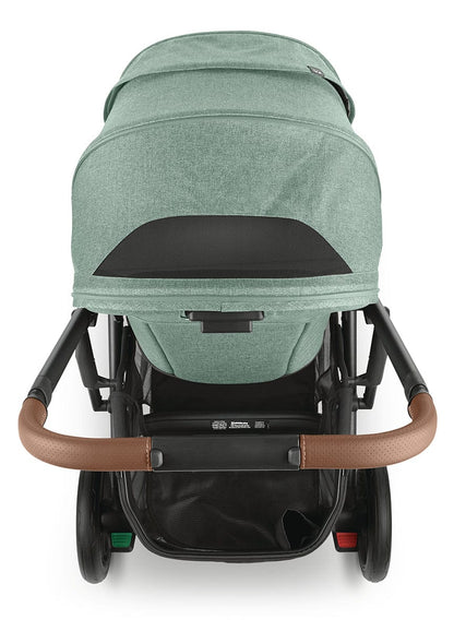 UPPAbaby CRUZ V2 Stroller - Gwen (Green Melange / Carbon / Saddle Leather) - 0420-CRZ-NA-GWN