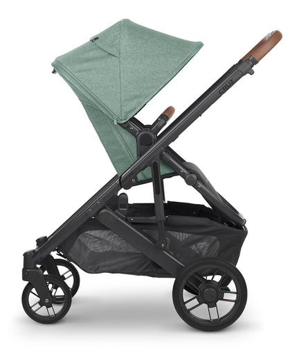 UPPAbaby CRUZ V2 Stroller - Gwen (Green Melange / Carbon / Saddle Leather) - 0420-CRZ-NA-GWN