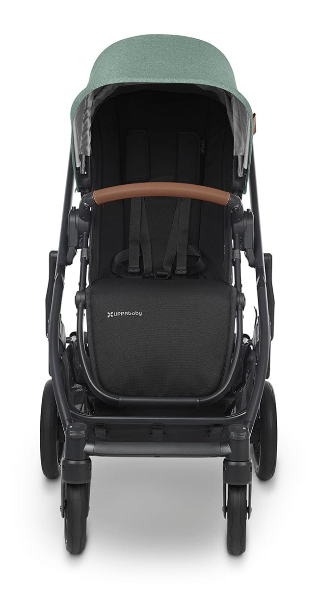 UPPAbaby CRUZ V2 Stroller - Gwen (Green Melange / Carbon / Saddle Leather) - 0420-CRZ-NA-GWN