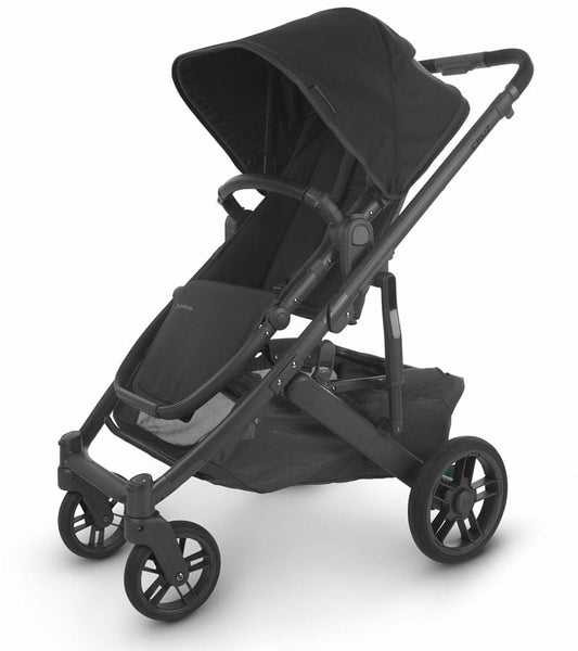 UPPAbaby Cruz V2 Stroller - Jake (Black/Carbon/Black Leather) - 0420-CRZ-NA-JKE