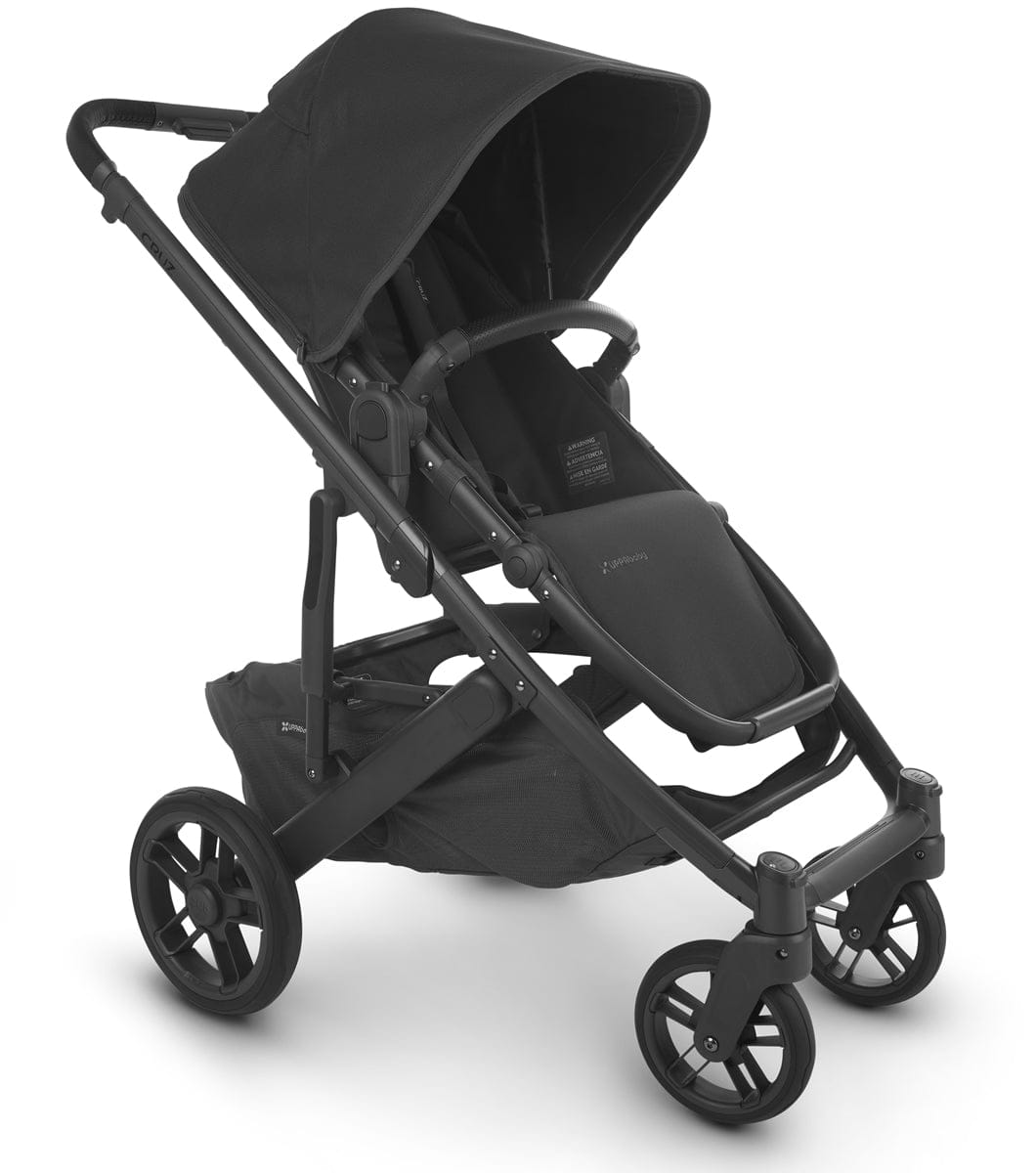 UPPAbaby Cruz V2 Stroller + Bassinet - Jake (Black/Carbon/Black Leather)