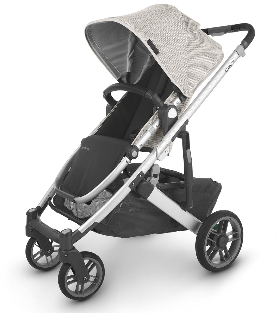 UPPAbaby Cruz V2 Stroller - Sierra (Dune Knit/Silver/Black Leather) - 0420-CRZ-NA-SRA