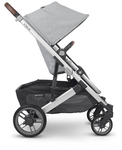UPPAbaby Cruz V2 Stroller - Stella (Grey Brushed Melange / Silver / Chestnut Leather)