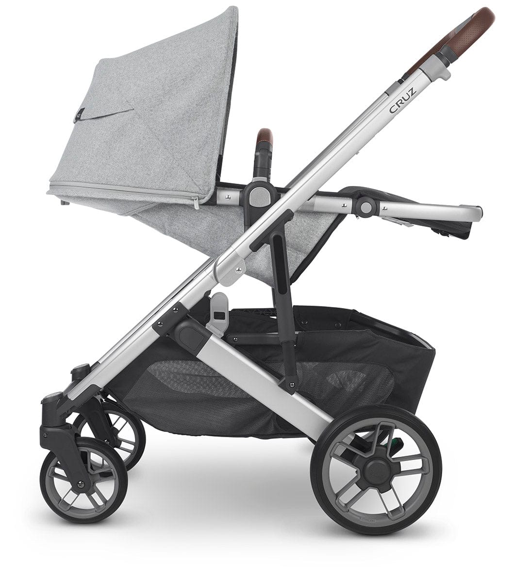 UPPAbaby Cruz V2 Stroller - Stella (Grey Brushed Melange / Silver / Chestnut Leather)