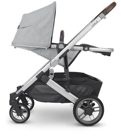 UPPAbaby Cruz V2 Stroller - Stella (Grey Brushed Melange / Silver / Chestnut Leather)