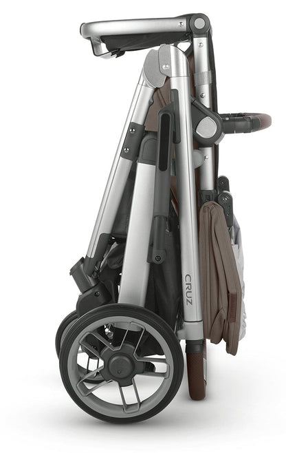 UPPAbaby Cruz V2 Stroller - Theo (Dark Taupe / Silver / Chestnut Leather) - 0420-CRZ-NA-THO