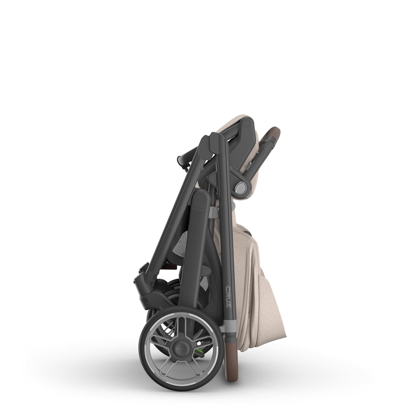 UPPAbaby Cruz V3 Stroller - Ada (Sandstone Melange / Carbon Frame / Chestnut Leather) - 0403-CRZ-NA-ADA