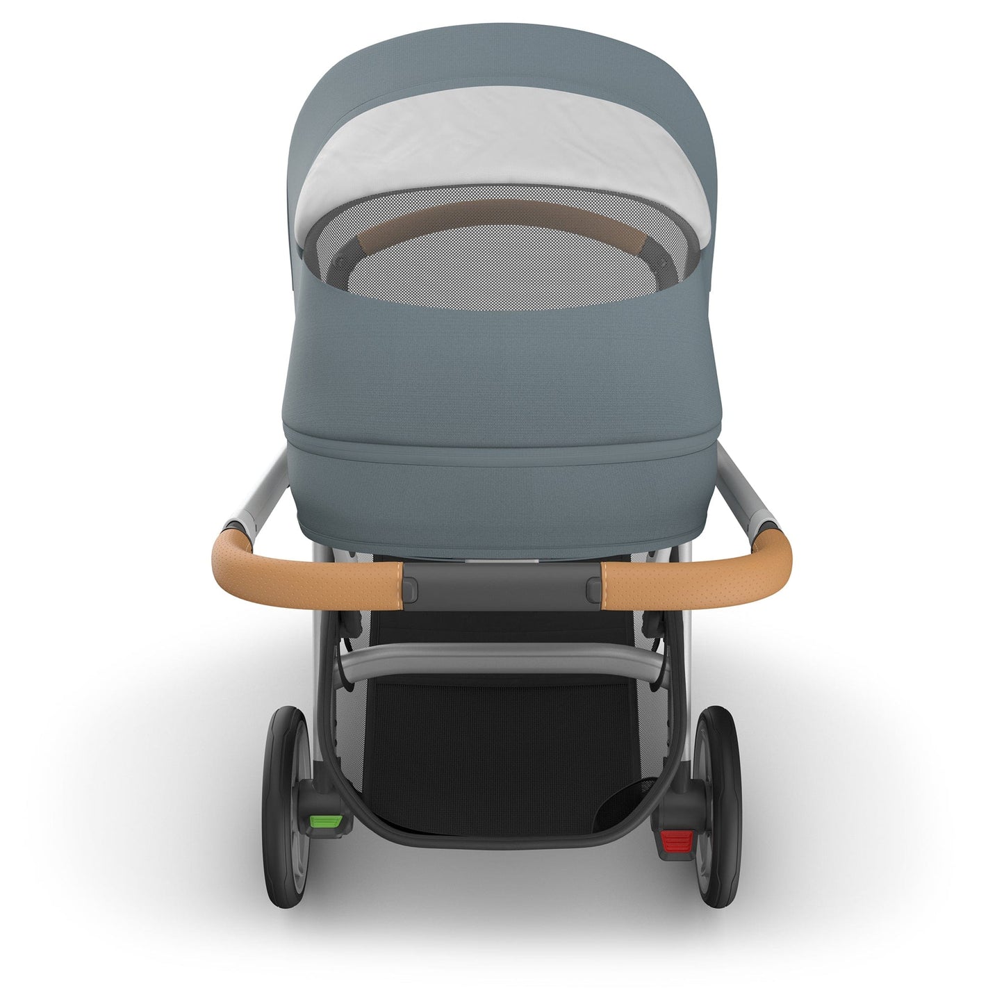 UPPAbaby Cruz V3 Stroller - Callum (Stone Blue / Silver Frame / Sand Leather) - 0403-CRZ-NA-CLM