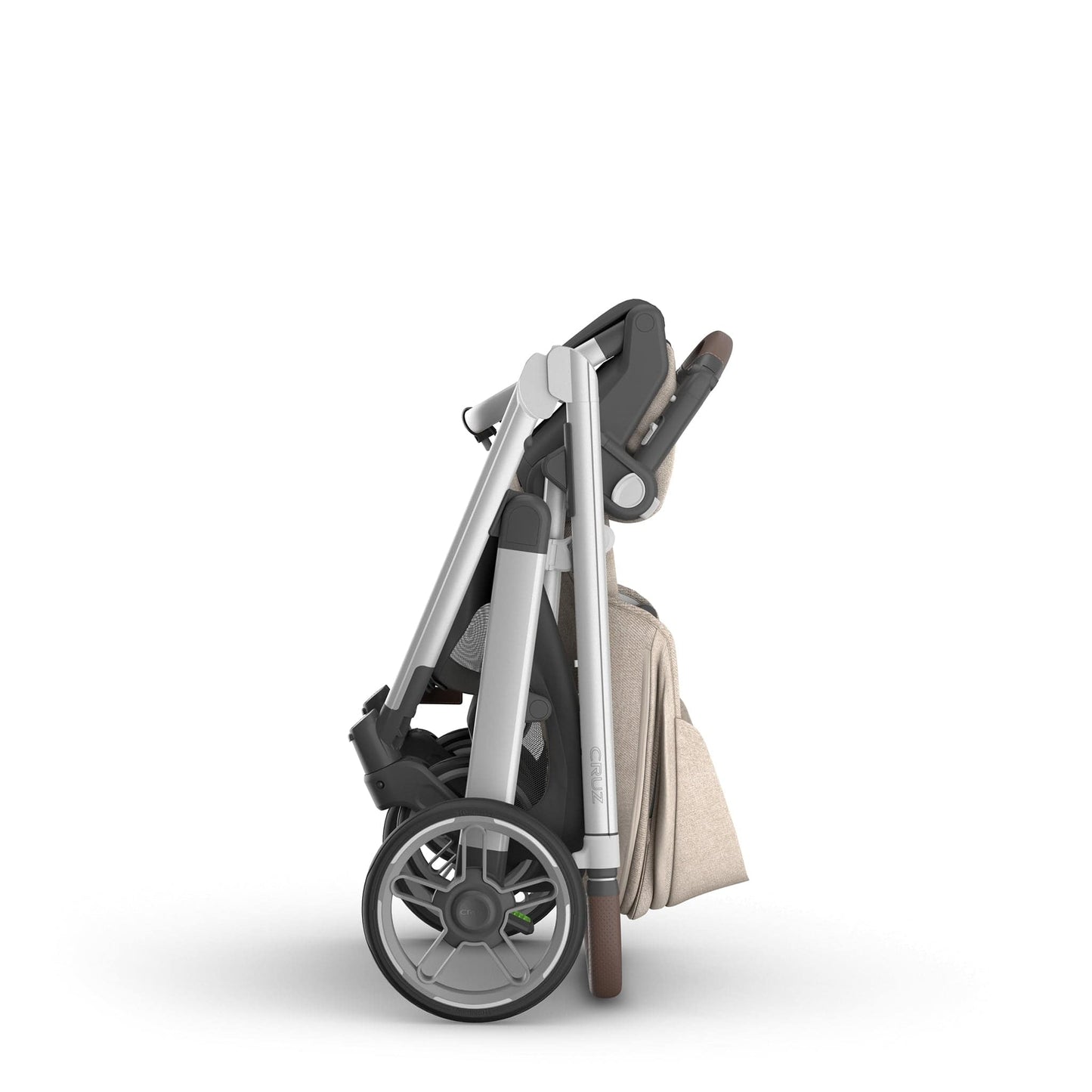 UPPAbaby Cruz V3 Stroller - Declan (Oat Melange / Silver Frame / Chestnut Leather) - 0403-CRZ-NA-DCL