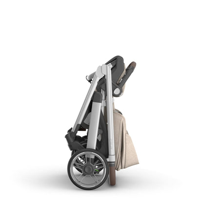 UPPAbaby Cruz V3 Stroller - Declan (Oat Melange / Silver Frame / Chestnut Leather) - 0403-CRZ-NA-DCL