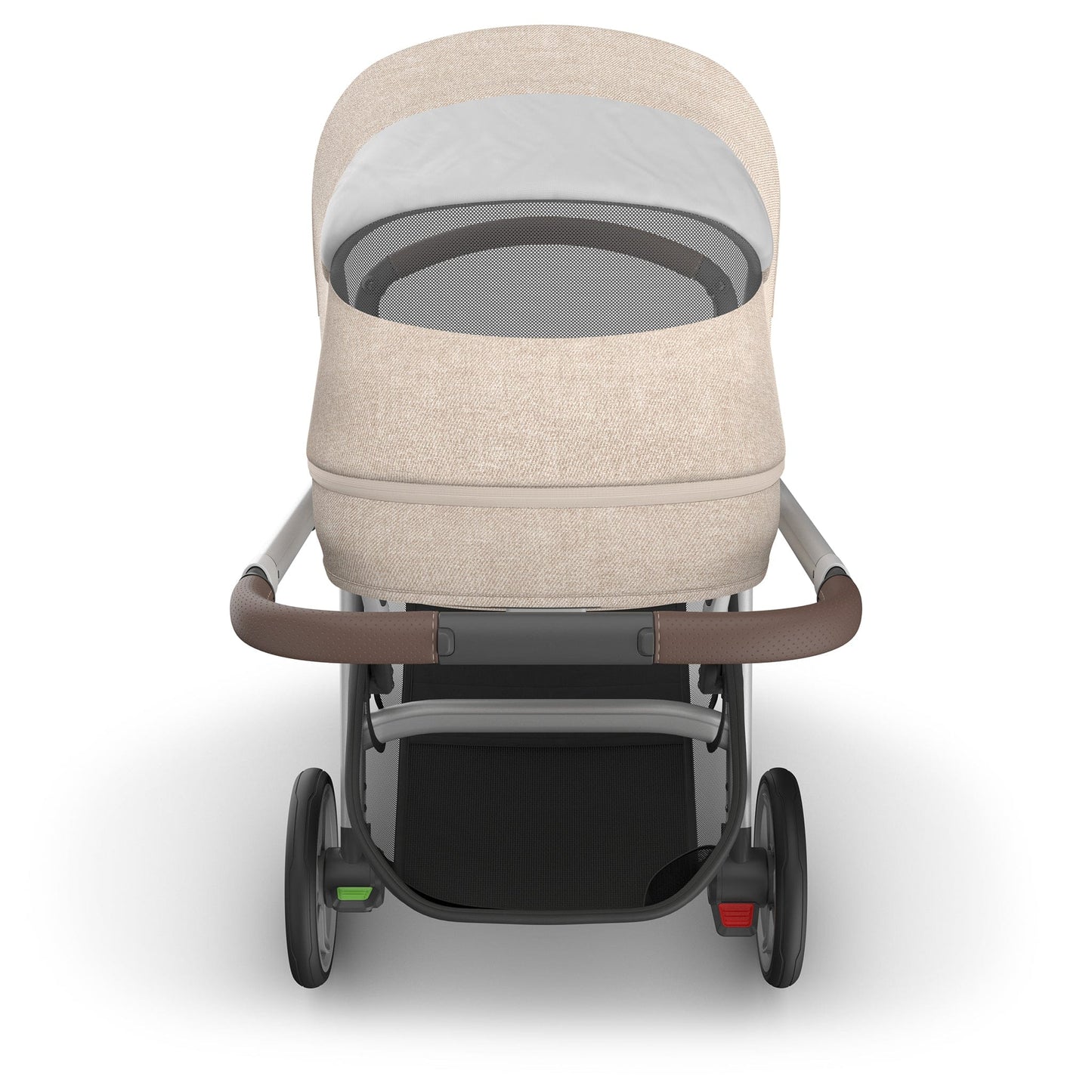 UPPAbaby Cruz V3 Stroller - Declan (Oat Melange / Silver Frame / Chestnut Leather) - 0403-CRZ-NA-DCL