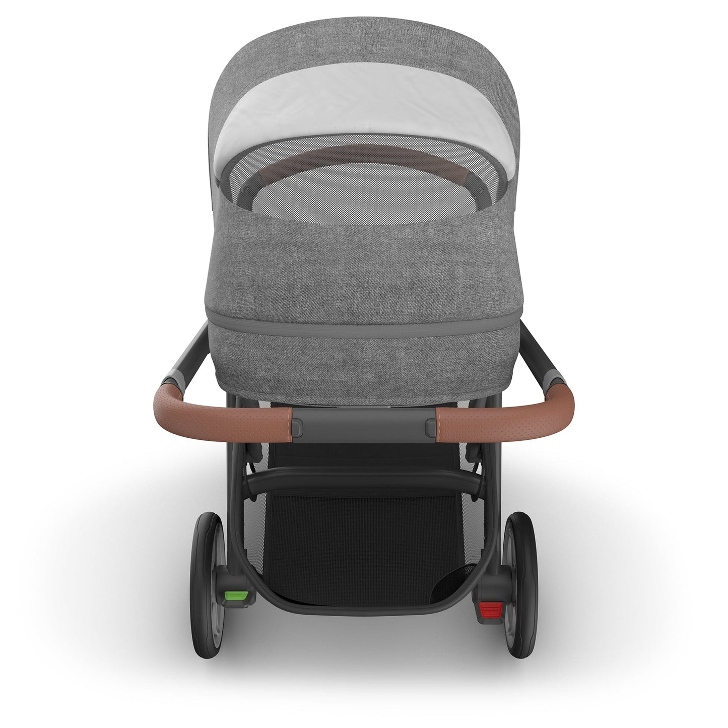 UPPAbaby Cruz V3 Stroller - Greyson (Charcoal Melange / Carbon Frame / Saddle Leather) - 0403-CRZ-NA-GRY