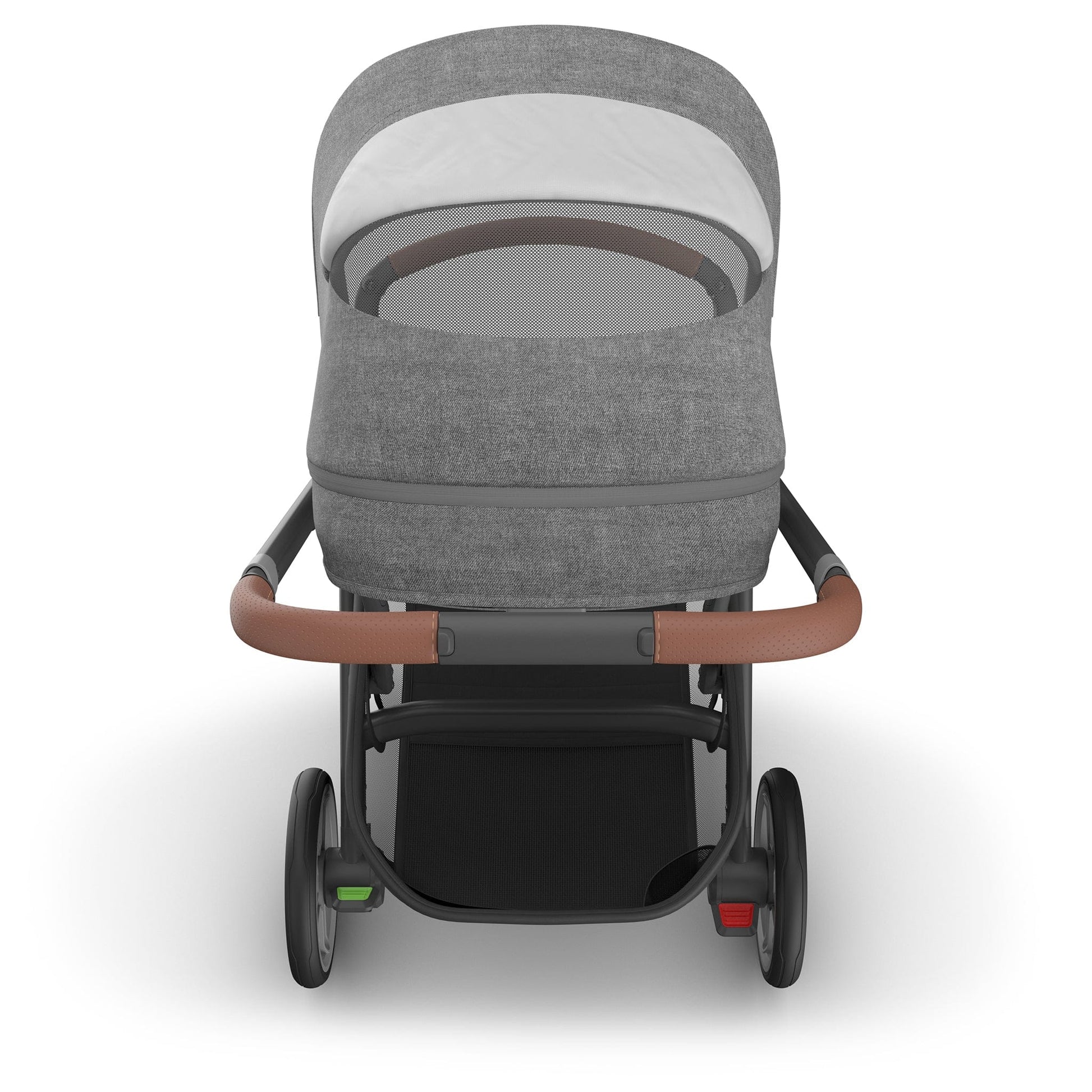 UPPAbaby Cruz V3 Stroller - Greyson (Charcoal Melange / Carbon Frame / Saddle Leather) - 0403-CRZ-NA-GRY
