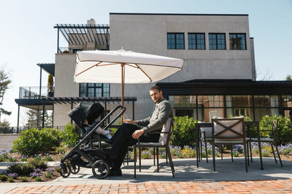 UPPAbaby Cruz V3 Stroller - James (Black / Carbon Frame / Black Leather) - 0403-CRZ-NA-JMS