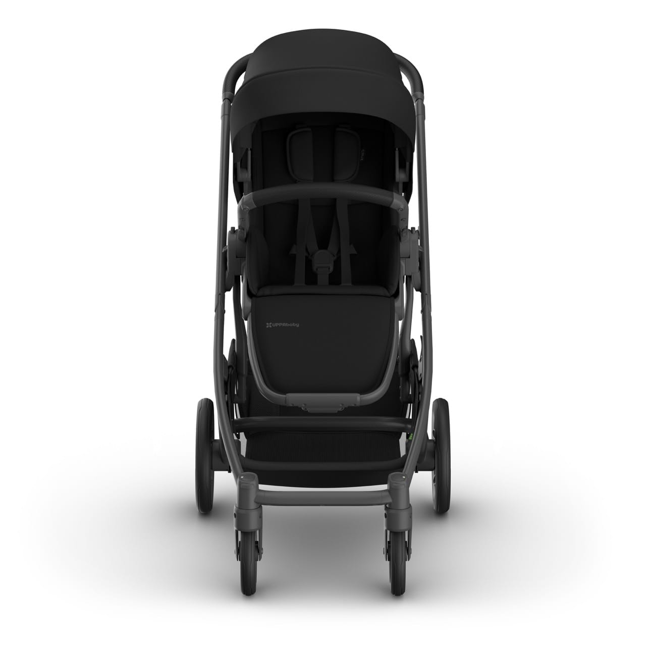UPPAbaby Cruz V3 Stroller - James (Black / Carbon Frame / Black Leather) - 0403-CRZ-NA-JMS