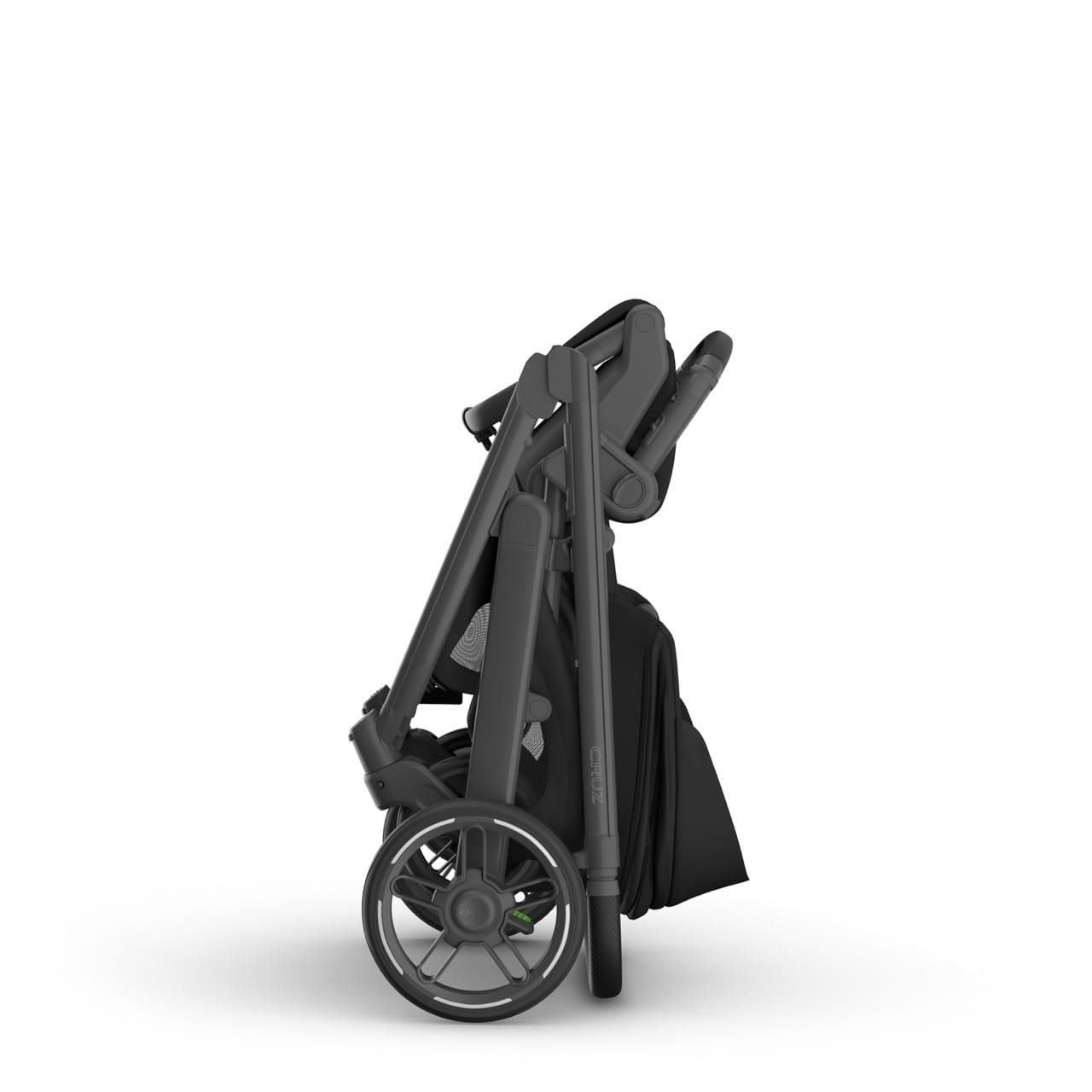 UPPAbaby Cruz V3 Stroller - James (Black / Carbon Frame / Black Leather) - 0403-CRZ-NA-JMS