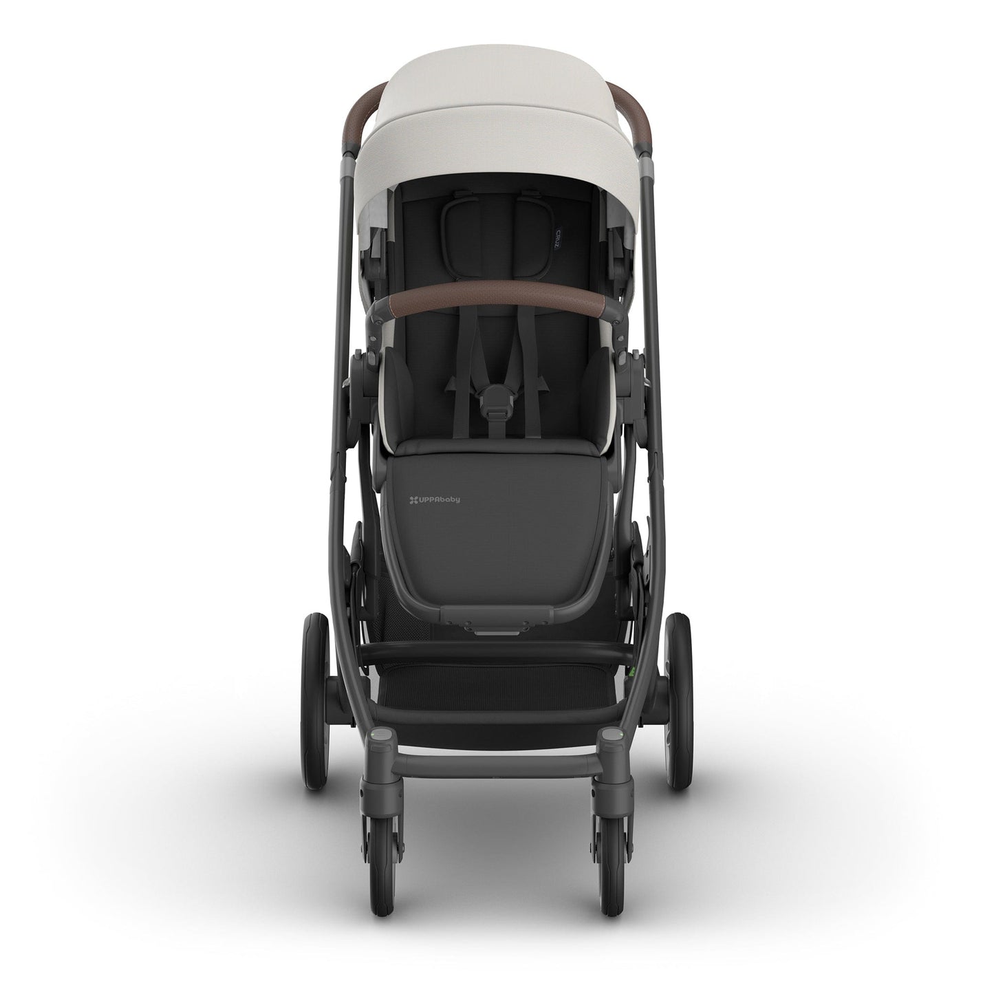 UPPAbaby Cruz V3 Stroller - Savannah (Pearl Gray Jacquard / Carbon Frame / Chestnut Leather) - 0403-CRZ-NA-SAV