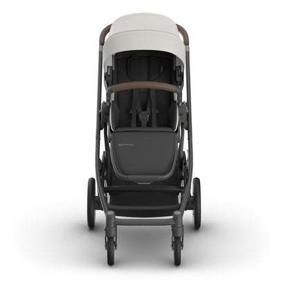 UPPAbaby Cruz V3 Stroller - Savannah (Pearl Gray Jacquard / Carbon Frame / Chestnut Leather) - 0403-CRZ-NA-SAV
