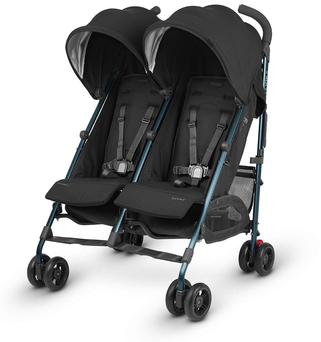 UPPAbaby G-LINK 2 Side by Side Double Stroller - Jake (Black/Carbon) - 0719-GLK-US-JKE
