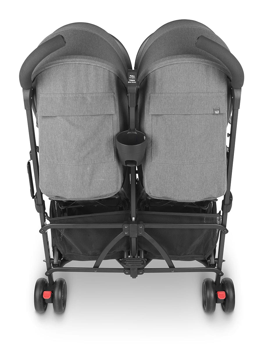 UPPAbaby G-LINK V2 Side by Side Double Stroller - Greyson (Charcoal Melange / Carbon) - 0702-GLK-US-GRY
