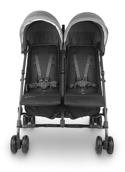 UPPAbaby G-LINK V2 Side by Side Double Stroller - Greyson (Charcoal Melange / Carbon) - 0702-GLK-US-GRY