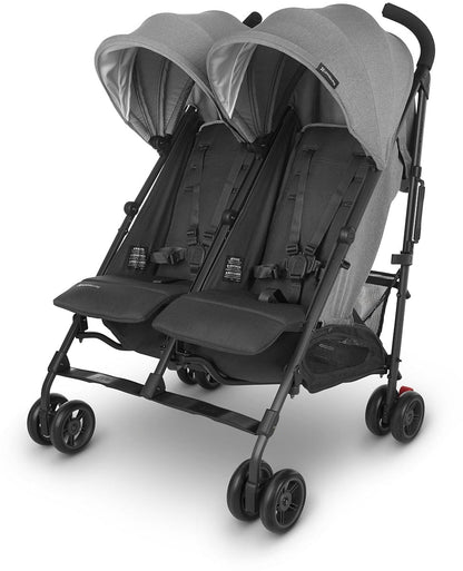 UPPAbaby G-LINK V2 Side by Side Double Stroller - Greyson (Charcoal Melange / Carbon) - 0702-GLK-US-GRY