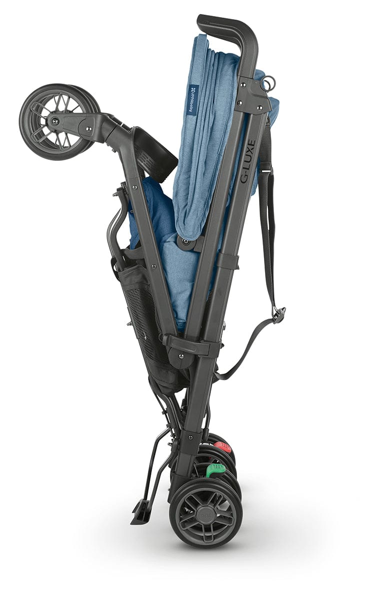 UPPAbaby G-LUXE Umbrella Stroller - Charlotte (Coastal Blue Melange / Carbon) - 0502-GLX-US-CHA