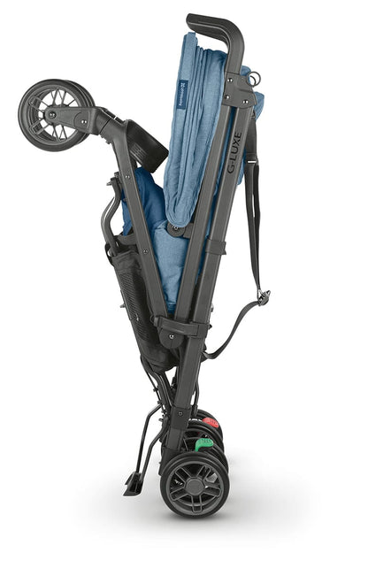 UPPAbaby G-LUXE Umbrella Stroller - Charlotte (Coastal Blue Melange / Carbon) - 0502-GLX-US-CHA
