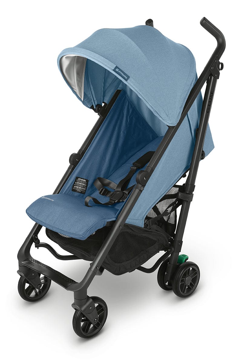 UPPAbaby G-LUXE Umbrella Stroller - Charlotte (Coastal Blue Melange / Carbon) - 0502-GLX-US-CHA