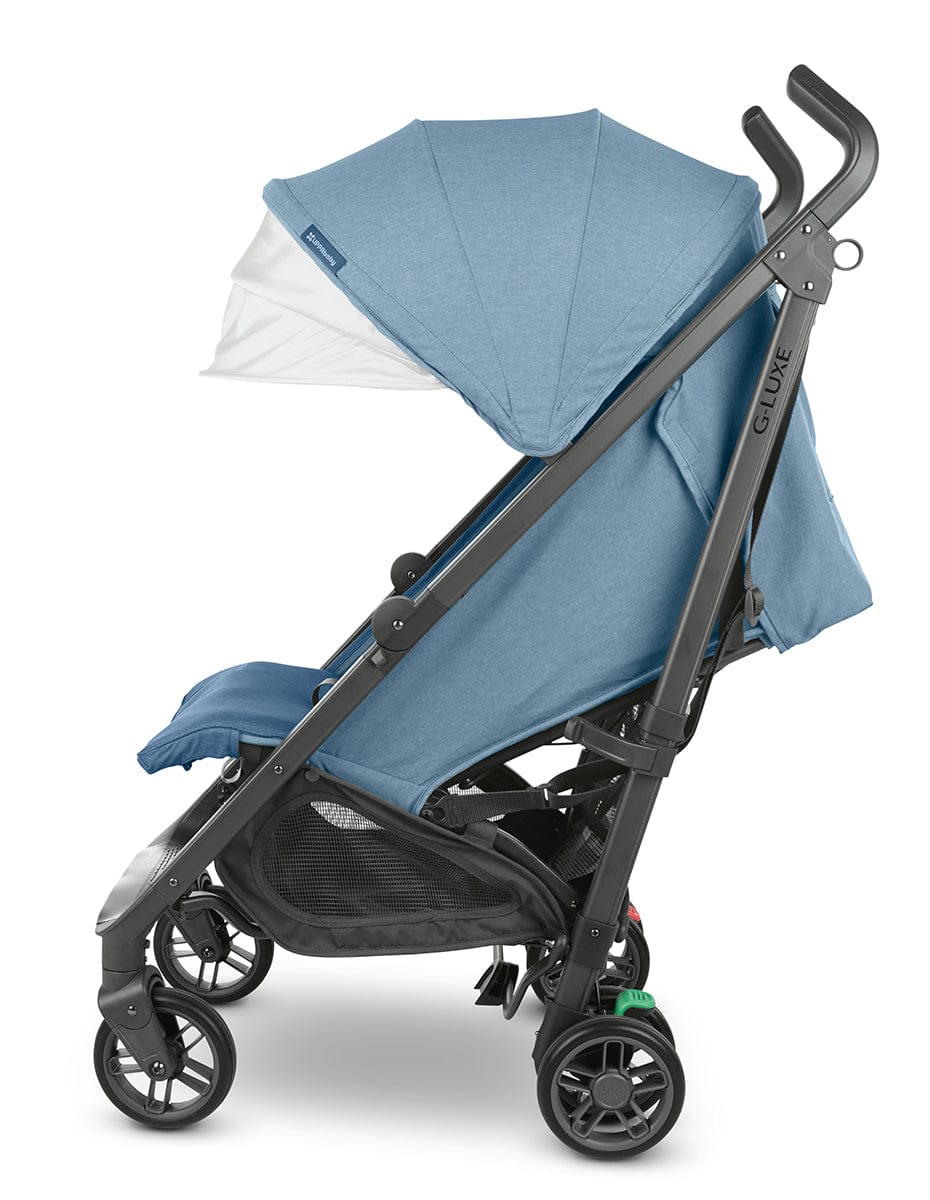 UPPAbaby G-LUXE Umbrella Stroller - Charlotte (Coastal Blue Melange / Carbon) - 0502-GLX-US-CHA