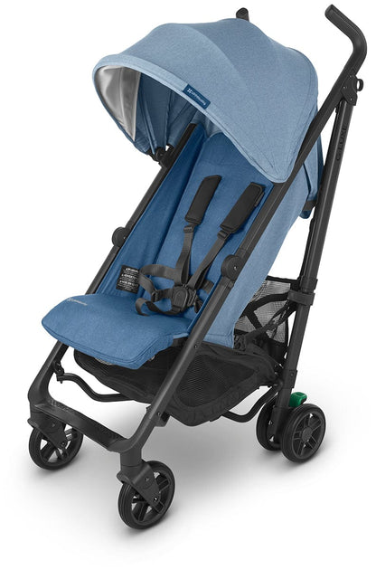 UPPAbaby G-LUXE Umbrella Stroller - Charlotte (Coastal Blue Melange / Carbon) - 0502-GLX-US-CHA