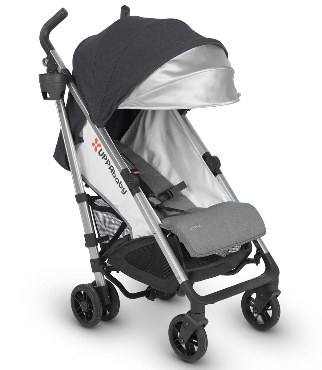 UPPAbaby G-Luxe Umbrella Stroller - Jordan (Charcoal/Red Stitch/Silver) - 0518-GLX-US-JOR